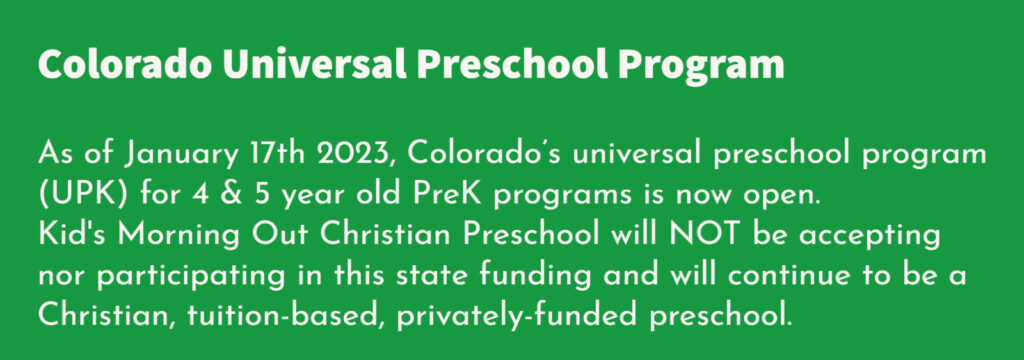 universal preschool 2023 statement